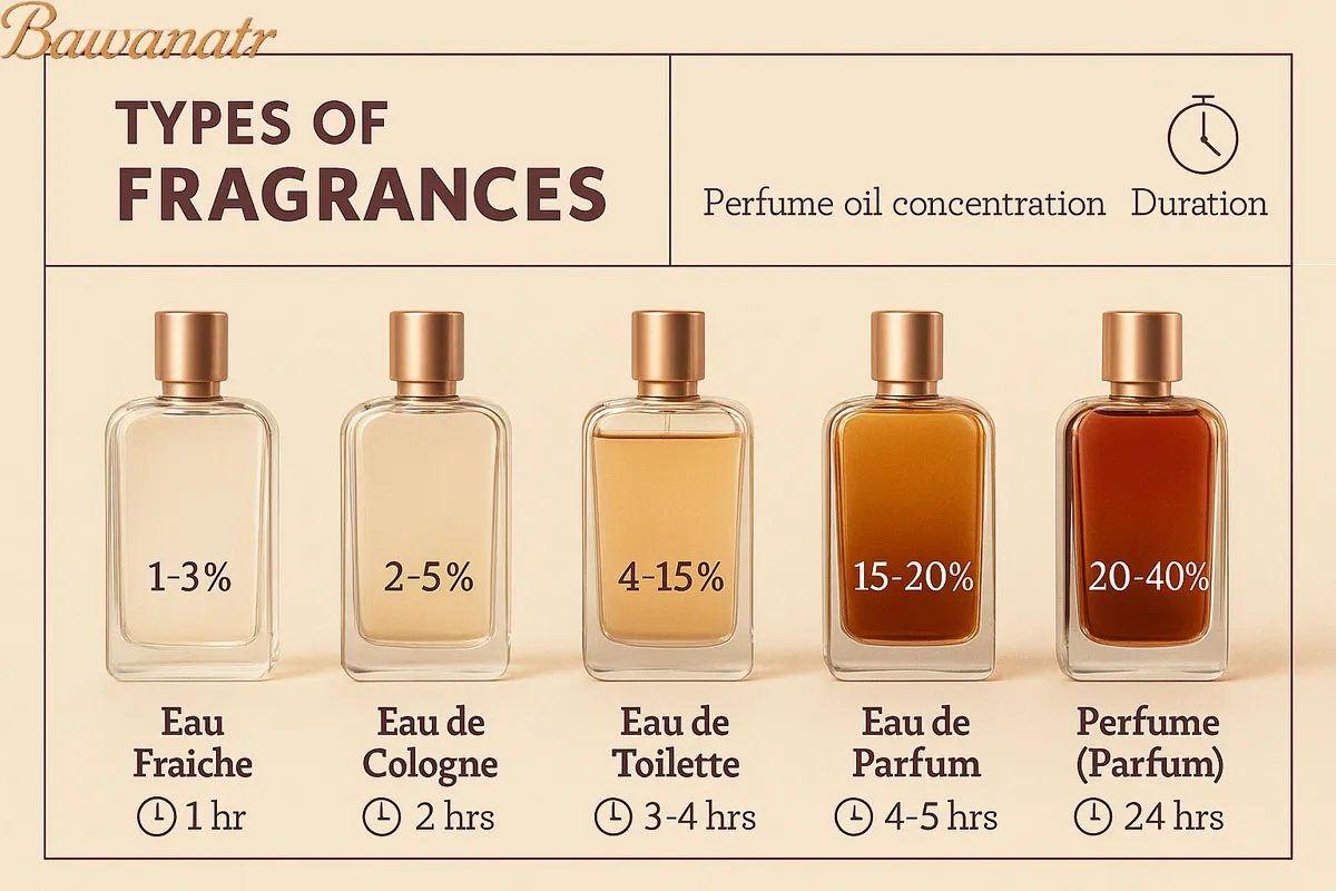 انواع غلظت عطرها